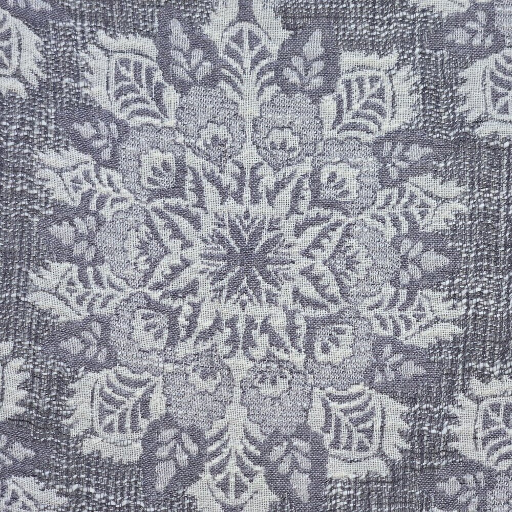 J. Jill Jacquard Snowflake Scarf Grey Onyx - Picture 3 of 7